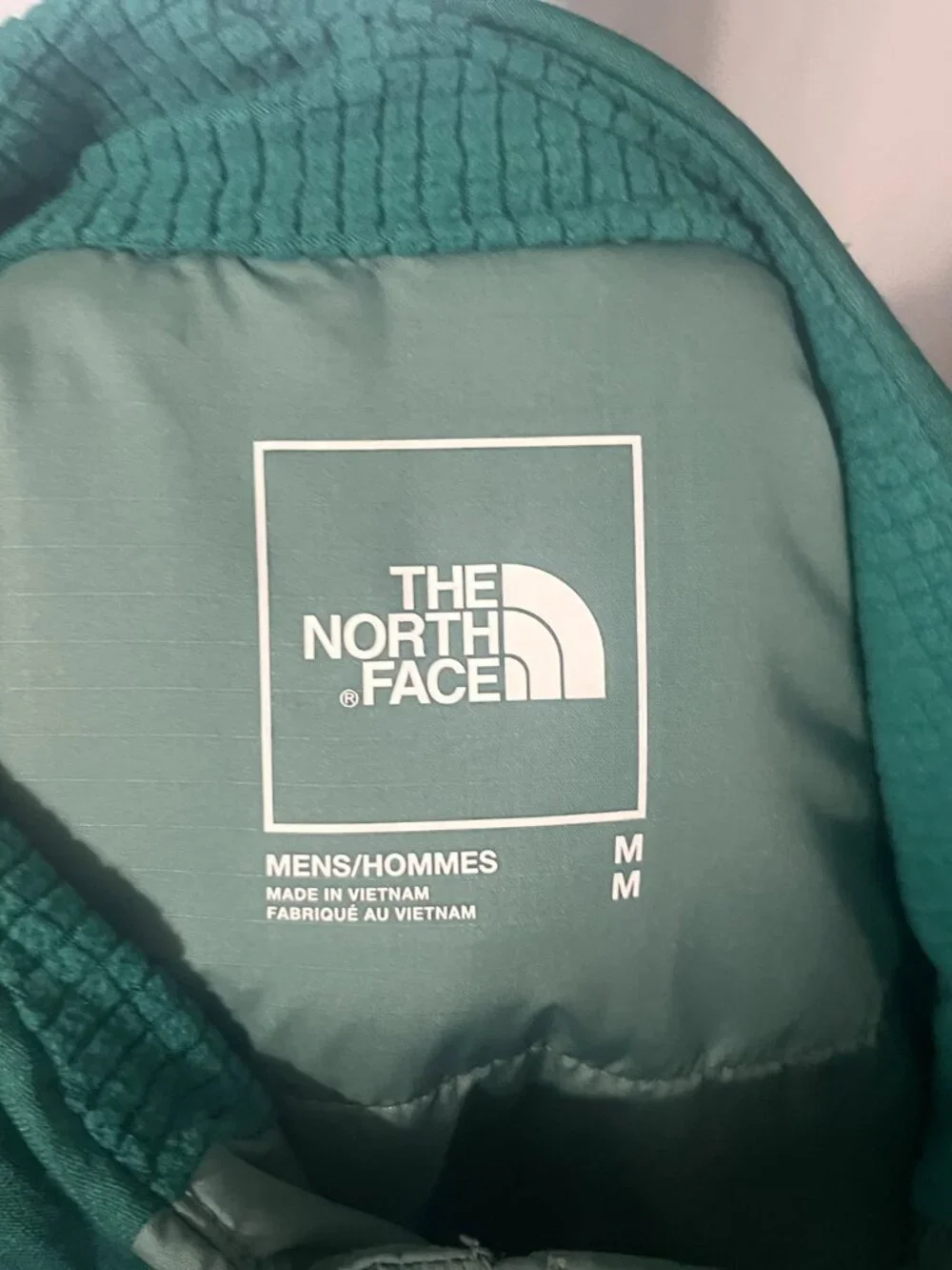 🏔️ The North Face Men's Green Full Zip Running Jacket Medium M 🌲